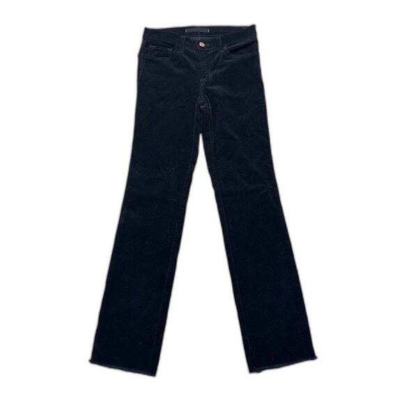 J. Brand Corduroy Pants Women’s 27 Dark Academia Black Straight Leg Trousers - Picture 1 of 7